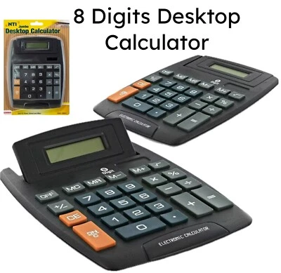 8 Digit Display Jumbo Desktop Calculator for Home School Business Office - Image 1 of 4