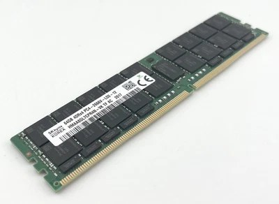 Hynix 64GB (1x64GB) 4Rx4 DDR4 2666MHz PC4-21300V-L ECC Registered Memory Module - Image 1 of 4