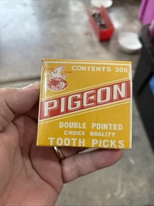 Vintage Taubenbox 300 Birkenholz Zahnstocher ungeöffnet voll NOS versiegelt - Bild 1 von 9