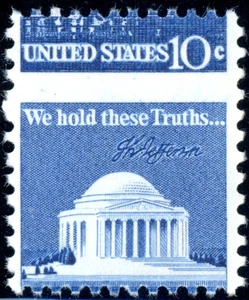 EFO 1510 MISPERFED PUTS "UNITED STATES 10c" AT TOP! - Picture 1 of 1