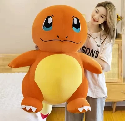 Charmander Squirtle Bulbasaur Plush Toy Anime Figure Model Kids Birthday 60cm - Image 1 of 4