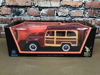 Road Signature 1955 Willys Jeep Station Wagon Diecast Car Toy 1:18 - Image 1 of 4
