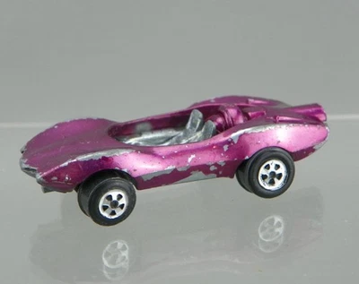 Johnny Lightning 1969 Topper Redline Era Diecast Magenta Rosa Turbina Personalizada EE. UU. Foto 1 de 4