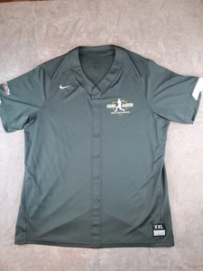 NIKE Hank Aaron Invitational BLACK USA Baseball Jersey Short Sleeve Men’s 2XL - Picture 1 of 23