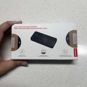 Lenovo USB-C Dual Display Travel Dock (Part Number: 40B90000US) - Photo 1/1