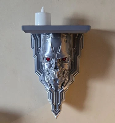 Robot Cyborg Skull Shelf 3D Printed - Image 1 of 4