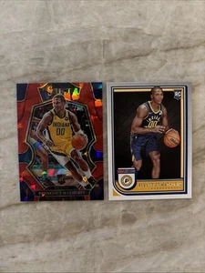 (2) 2022-23 Panini Select RED ICE Bennedict Mathurin! PREMIERE + CONCOURSE! RCs! - Picture 1 of 4