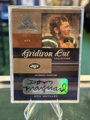 2003 Donruss Gridiron Kings Cut Collection Don Maynard Auto /100 #GC-6 SP - HOF - Image 1 of 2