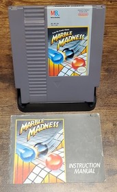 Marble Madness w/ Manual and Sleeve - NES Nintendo Retro Gaming Classic