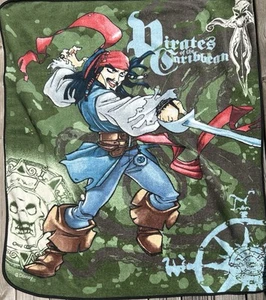Disney Pirates of the Caribbean Jack Sparrow Fleece Blanket 50"x 56” - Picture 1 of 3