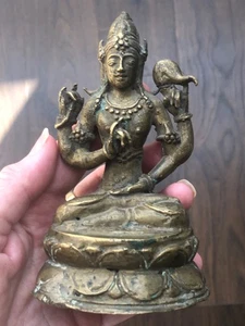 Ancient Bronze Goddess Tara - Bild 1 von 19