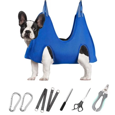 Pet Grooming Hammock for Small Dogs & Cats with Nail Clippers/Nail Trimmers/G... - Image 1 of 4