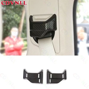 For Benz G-Class 2019-2022 ABS Carbon Fiber Seat Belt Buckle Adjust Frame Trim - Foto 1 di 11
