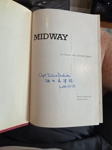 Libro y autor firmado japonés Pearl Harbor Cmdr Mitsuo Fuchida - Midway - Imagen 1 de 8