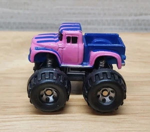 Vintage Micro Machines '56 FORD Pickup Mini Monster Truck Pink/Blue Galoob 1987 - Picture 1 of 5