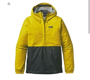 Chaqueta de Lluvia Patagonia Para Hombre Mediana Amarilla Torrentshell H2No Impermeable ShellHood - Imagen 1 de 12