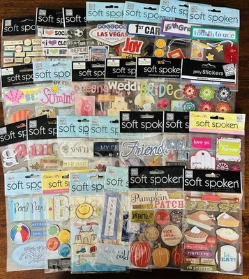 Me & My Big Ideas MAMBI Soft Spoken dimensional Scrapbook Stickers You Choose