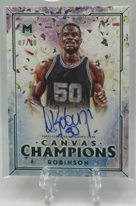 David Robinson 2023-24 Topps Motif Canvas Champions Green Auto /10! Sporen - Bild 1 von 2