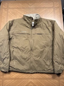 Columbia The North Face Mens Black Brown Down Vest Fleece Jacket Size XL - Picture 1 of 6