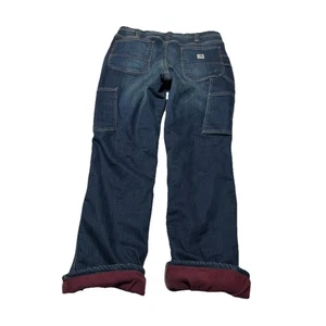 Pantalones de trabajo de mezclilla forrados de lana Carhartt Jeans para mujer 8 bolsillos utilitarios - Imagen 1 de 8