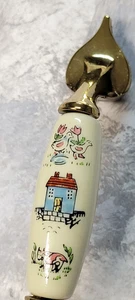 5 House Porcelain Cabinet Pull Vertical Handle Lot KBC Folk Art Farmhouse NEW - Picture 1 of 14