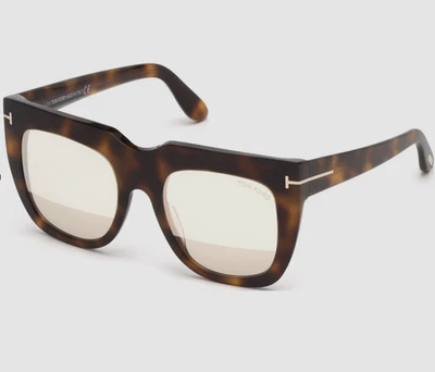 Gafas de sol Tom Ford Thea-02 TF687 53Z para mujer marrón espejado cuadrado 51/20/145 Foto 1 de 4