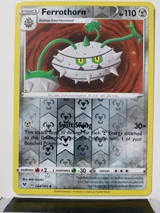 REVERSE HOLO Ferrothorn 124/185 NM - Vivid Voltage Pokemon Card $2 Flat Shipping - Picture 1 of 2