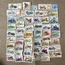 50PCS/lot Motorcycle Used Postage Stamps With Post Mark For Collecting Worldwide