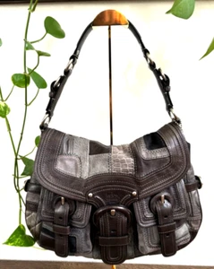Coach Legacy Pieced Leather Flap Hobo Bag Limited Edition Gray E0869-12614 - Picture 1 of 22