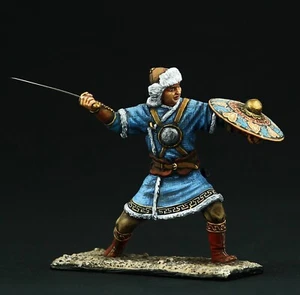 Museo de soldados de hojalata (TOP) guerrero mongol, agitando una espada, siglo XIII mongoles - Imagen 1 de 7