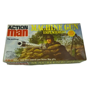 Action Man Machine Gun Emplacement in box by Palitoy near complete untested - Picture 1 of 21