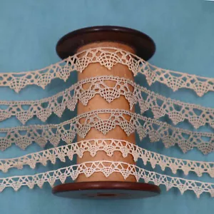Vintage French Cotton Lace Trim - Antique Bobbin Lace Trim for DIY Projects - Picture 1 of 9