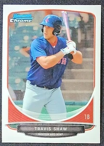 2013 Bowman Chrome Prospects #BCP67 Travis Shaw - Boston Red Sox - Picture 1 of 2