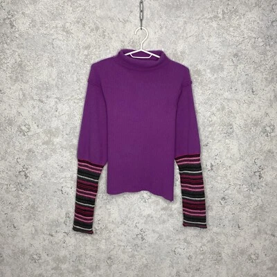 Suéter Dolce&Gabbana Para Mujer Púrpura Cuello Alto Talla Pequeña Usado en Excelente Condición Minorista $700 Foto 1 de 4