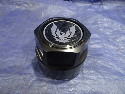 Tapacubos central de rueda PONTIAC FIREBIRD TRANS-AM negro con pájaro plateado nc Foto 1 de 4