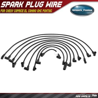 9x Juegos de cables de bujía para Chevrolet Caprice El Camino GMC Caballero Pontiac Foto 1 de 4