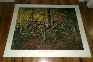 Don Troiani Jackson's Flank Attack Civil War Print Limited Edition 639/750 COA - Picture 1 of 9