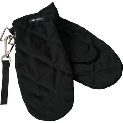 Guantes DOLCE & GABBANA Negro Acolchado Nylon Longitud de Muñeca Mitón 7.5 / M 530usd Foto 1 de 4