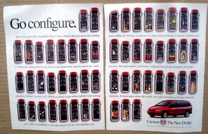 Dodge Caravan Go 1998 configuración vintage anuncio impreso de 2 páginas versatilidad - Imagen 1 de 1