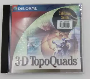 DeLorme 3-D Topo Quads DVD California South Maps Data Disc - Picture 1 of 2