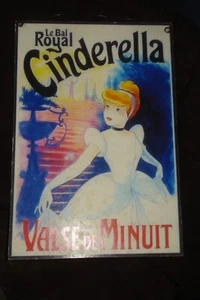 DISNEY “Le Bal Royal Cinderella Valse De Minuit” METAL WALL POSTER - Picture 1 of 2