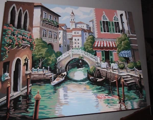 Vintage Paint by Number Painting Unframed 20" x 16" PBN - Picture 1 of 5