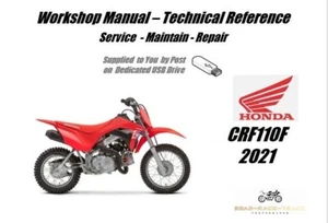 Honda CRF110F CRF110 F CRF 110 F Service Repair Workshop Manual USB 2021 - Bild 1 von 9