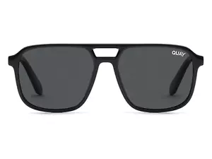 QUAY Unisex On-The-Fly QU-000804 Black / Smoke Polarized Sunglasses - Picture 1 of 3