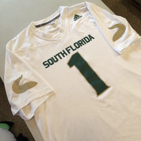 Adidas South Florida USF Bulls NCAA Football Home Jersey Sz XL Cover