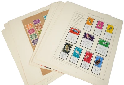 ISRAEL 1950s-1960s COLLECTION OF 150+ STAMPS & 60+ COVERS STORED ON PAGES - Image 1 of 4