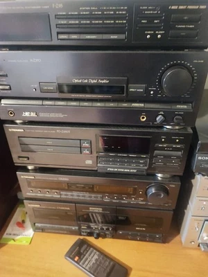 Impianto stereo hi-fi pioneer vintage, nero, usato in buone condizioni.  - Immagine 1 di 4