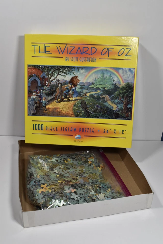 Rompecabezas El Mago de Oz Edición Panorámica por Scott Gustafson - 1000 Piezas Completo Foto 1 de 4
