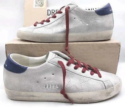 Golden Goose Super-Star women’s sneakers  silver/blue EU 41 US 11 $615 - Image 1 of 4