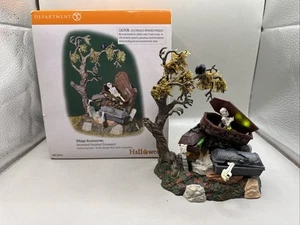 DEPT. 56 Halloween Haunted Graveyard Animated Village Accessory Works! - Picture 1 of 8
